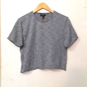🖤Forever 21 Mens Striped Cropped T Shirt